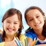 Two smiling students